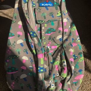 SOLD—HTF VERY RARE Vintage Kavu Mushroom Rope Bag Beautiful EUC 🍄🍄🍄